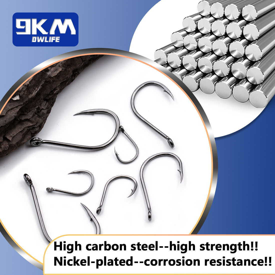 9KM Iseama Fishing Hooks 50~20 - огляд і ціна Fishing Hook Barbless